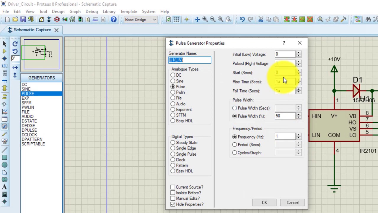 MOSFET Gate Driver Circuit in Proteus | Buck converter | IR2101| #DrHaiderZaman