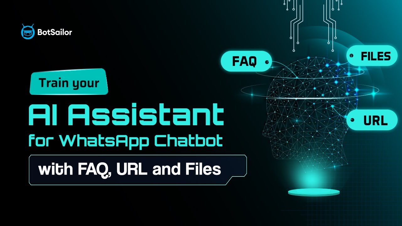 Train your AI Assistant for WhatsApp Chatbot with FAQs, URLs, and files.