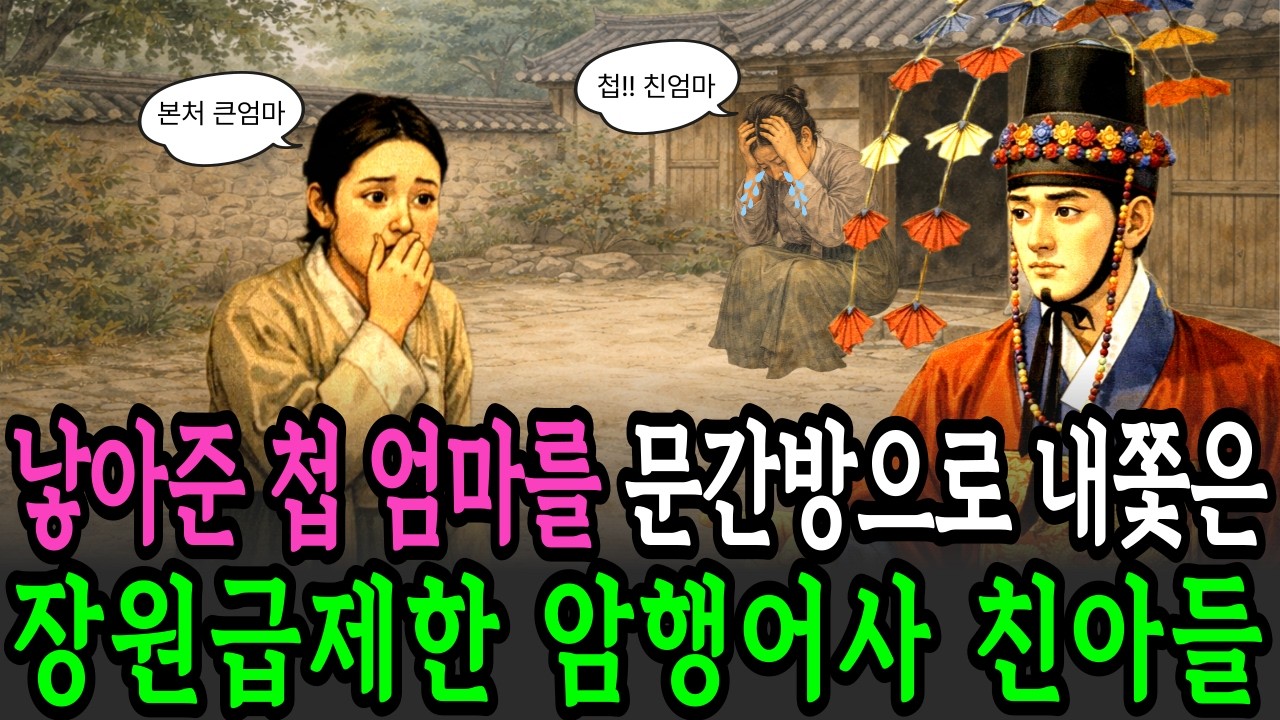 낳아준 첩 엄마를 문간방으로 내쫓은 장원급제한 친아들 #오디오북 #옛날이야기 #설화 #야담 #옛날이야기동화