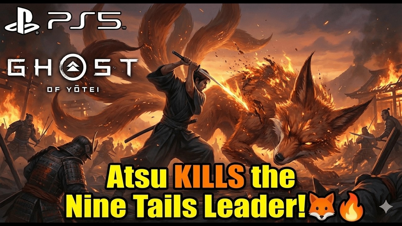Ghost of Yōtei Atsu KILLS the Nine Tails Leader! 🦊🔥 | PS5 4K Gameplay