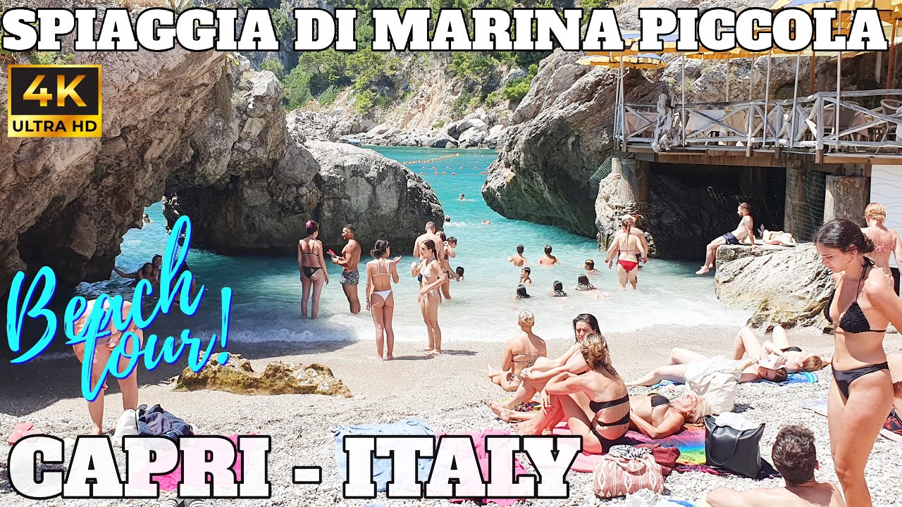 SPIAGGIA DI MARINA PICCOLA BEACH TOUR - CAPRI - ITALY - 2023 - 4K