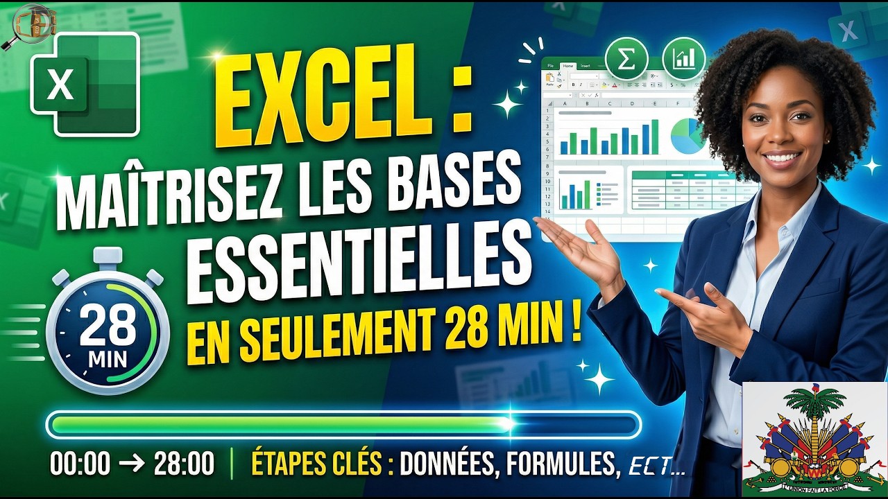 1 Mois d’Excel en 28 Minutes — Cours Complet pour Débutants