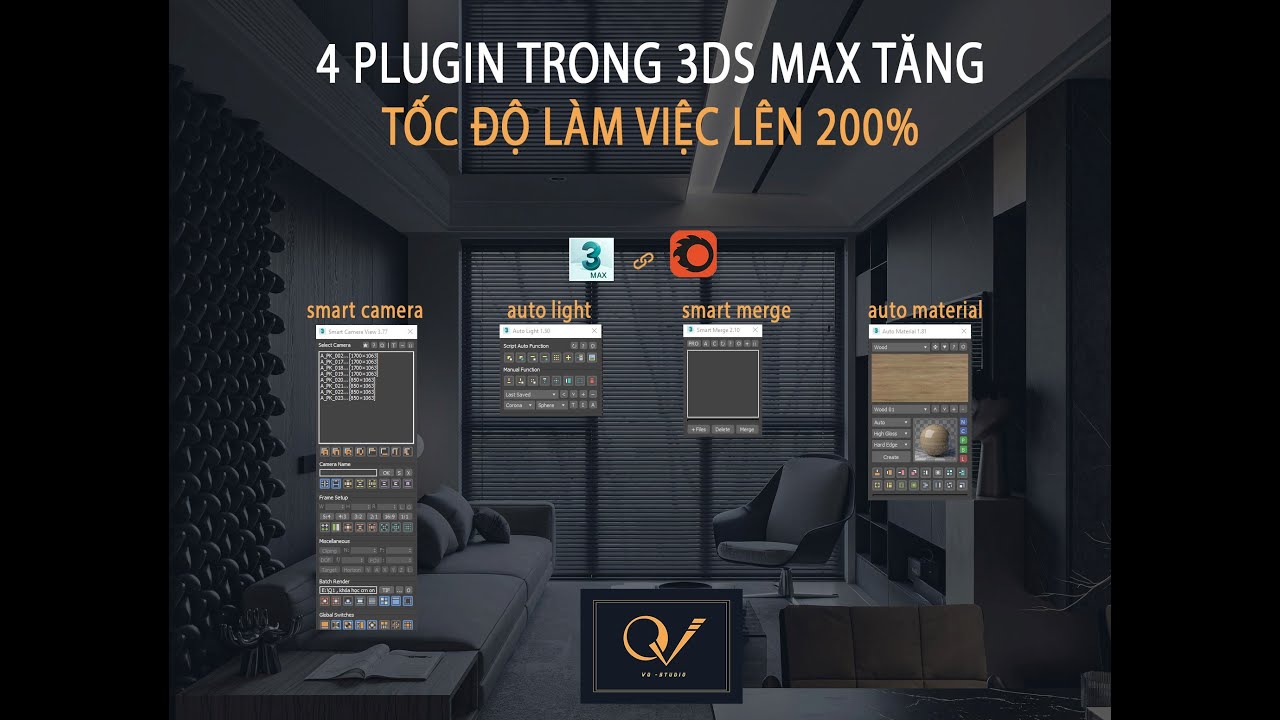 Hướng dẫn sử dụng 4 plugin 3Ds max giúp tăng tốc độ làm việc lên 200%