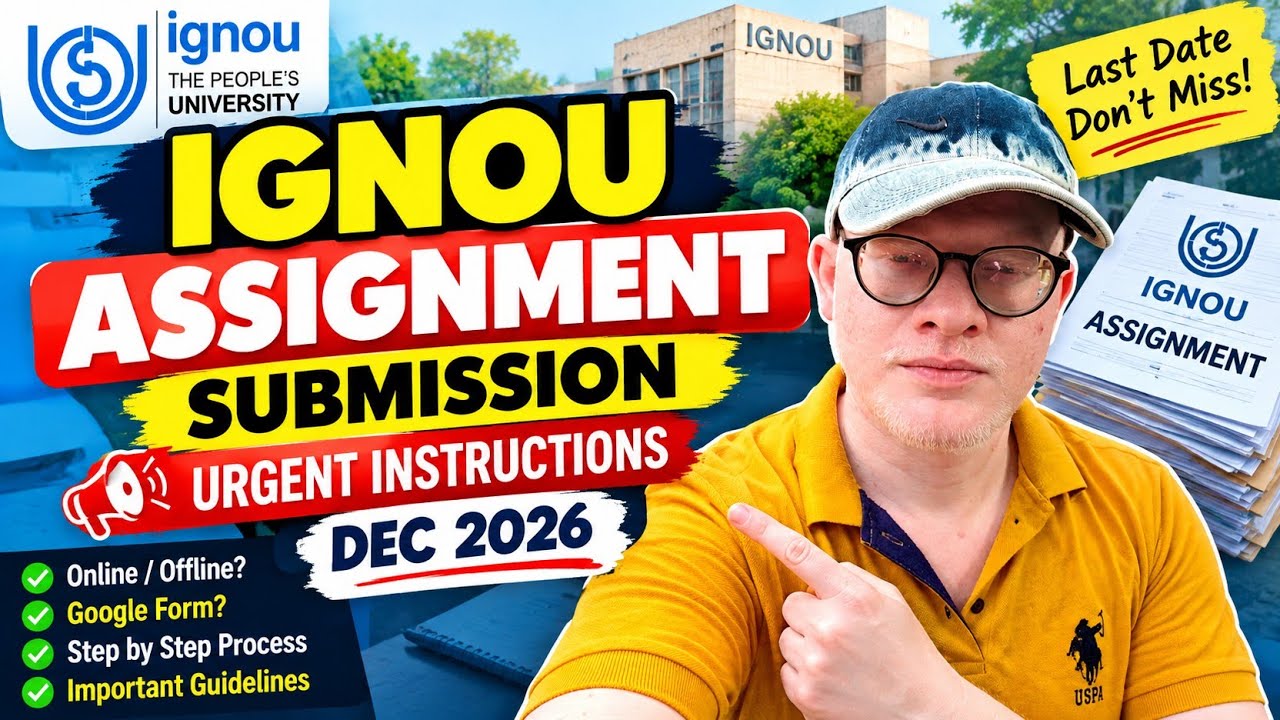 IGNOU Assignment Submission urgent Video December 2026 - Avoid doing these Mistakes 