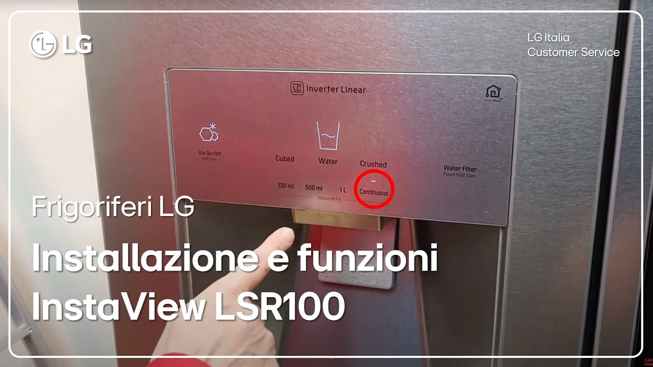 холодильники LG | Установка и основные функции LG Signature InstaView LSR100