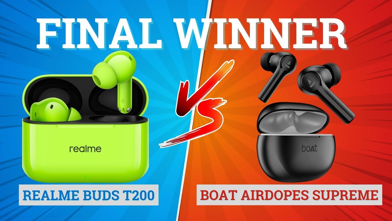 Realme Buds T200 vs boAt Airdopes Supreme 🔥 Best Budget Earbuds 2025⚡️
