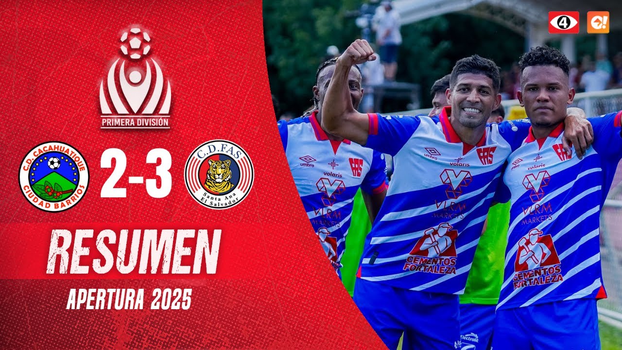 ⚡ CUARTOS DE FINAL IDA | CD CACAHUATIQUE 🆚 CD FAS | 🎥 RESUMEN | AP 2025 | Canal 4