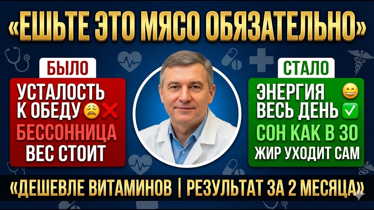 Топ 10 самых полезных видов мяса, которые ОБЯЗАНЫ есть после 50 | Врач объясняет