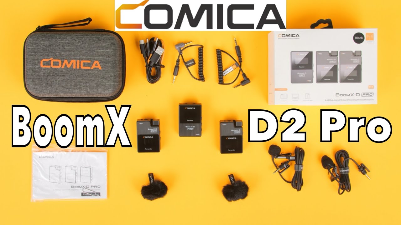 Comica BoomX D2 Pro Wireless Microphone Kit with Backup Recording