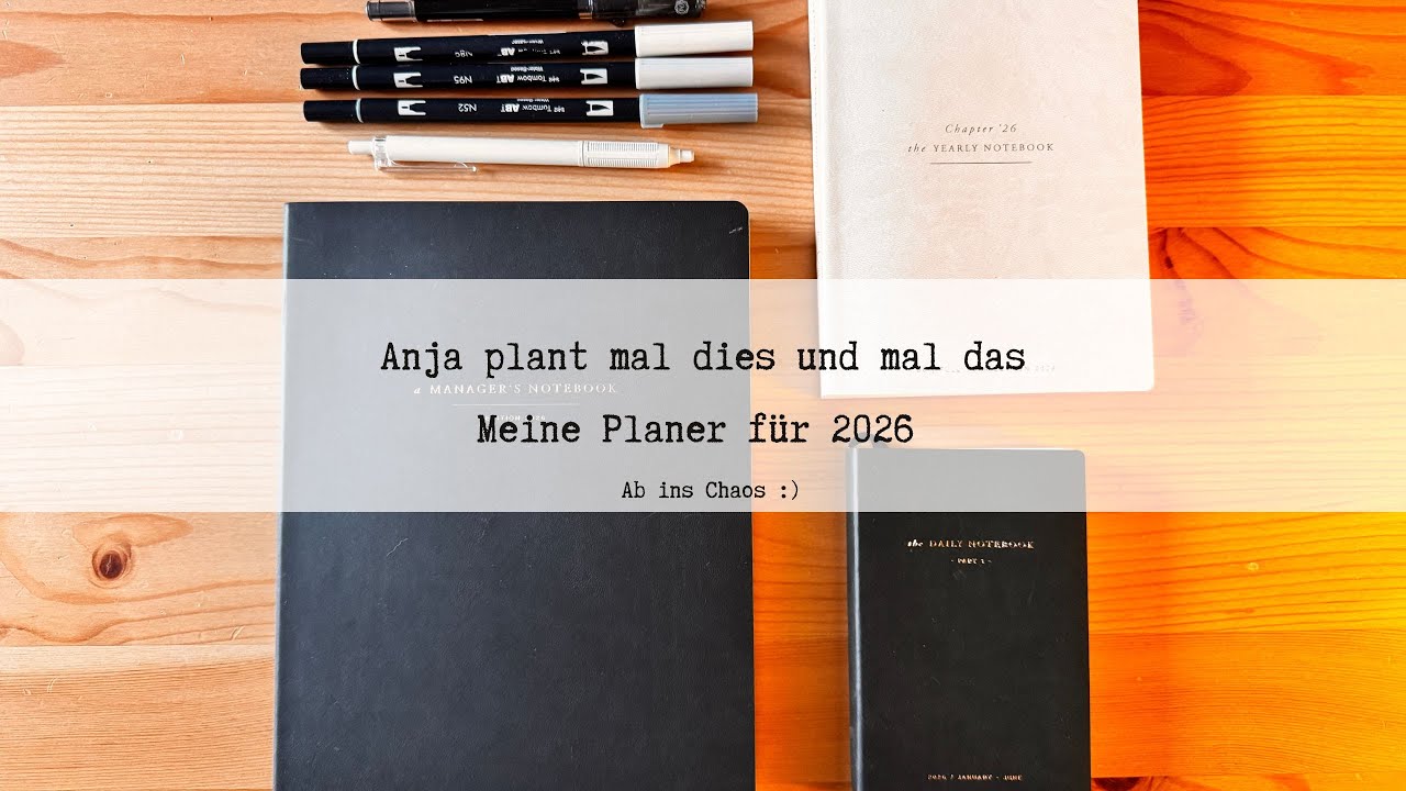 Mein erstes Video - Total Verplant - meine Planer für 2026 - Papertess Designs