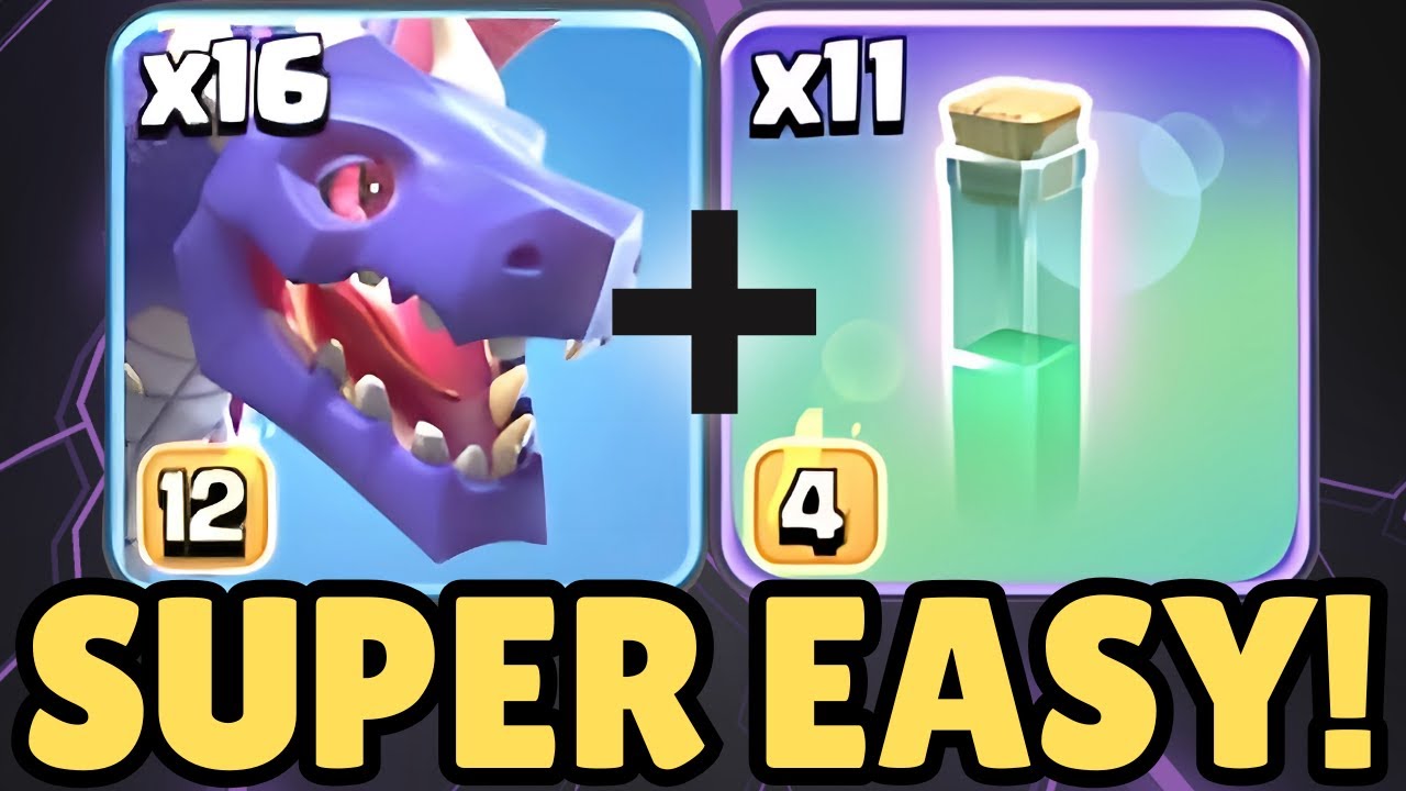 UNSTOPPABLE MASS DRAGONS with RC INVIS CHARGE! | Clash of Clans