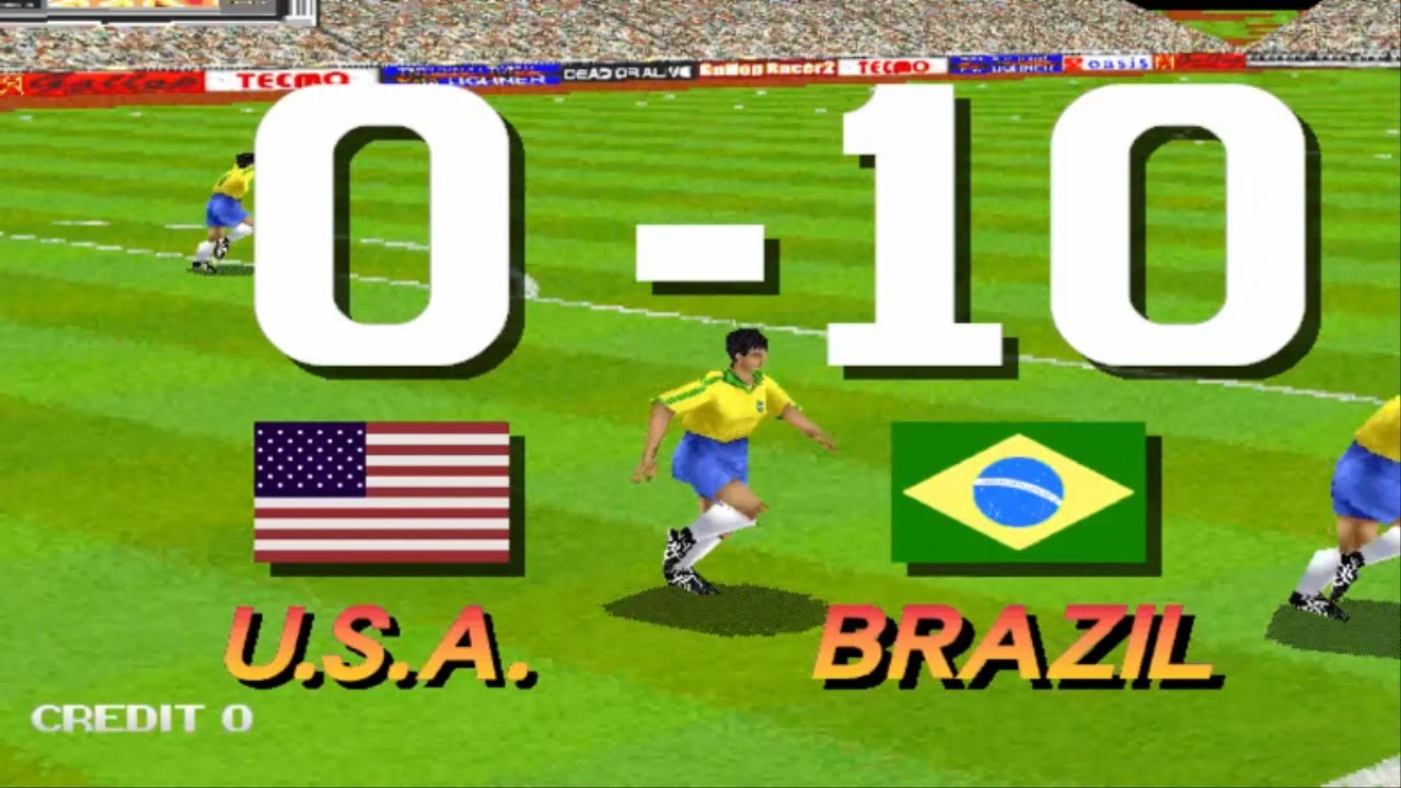 [마메] 테크모98 삼바군단 브라질 (원코인) [MAME] Tecmo Worldcup98 BRAZIL (1Coin)