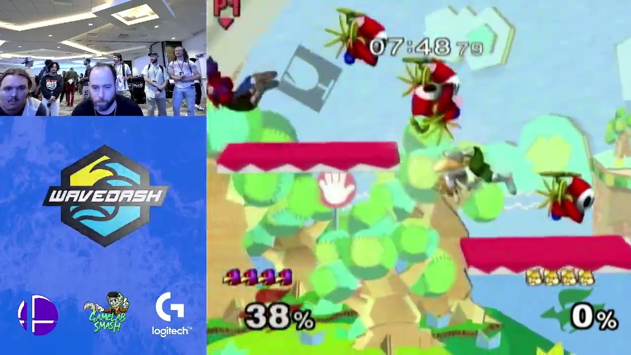 WaveDash 2023 Winners Quarter - WestBalls (Falco) Vs. Breakfast (Fox) - SSBM Tournament