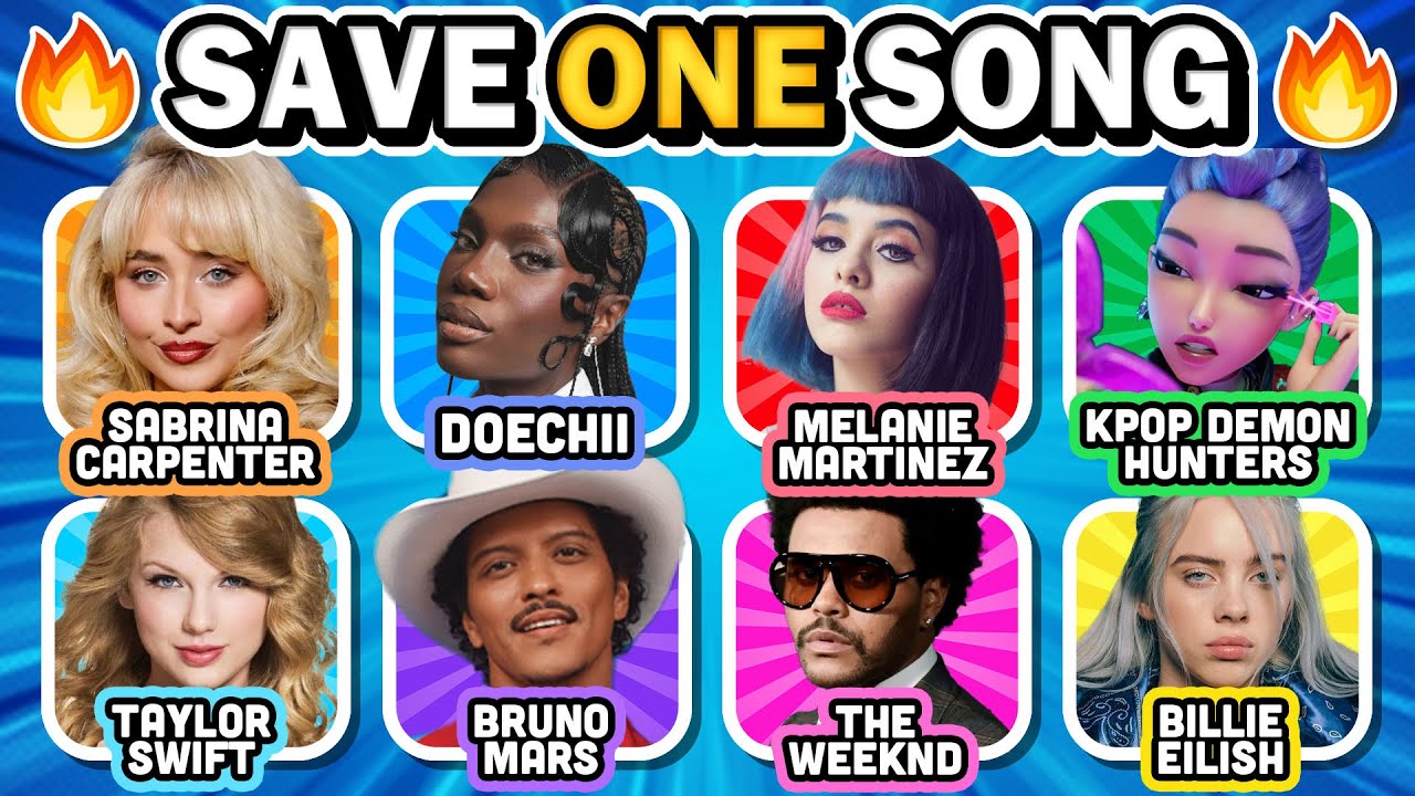 SAVE ONE SONG PER SINGERS 🎶 Most Popular Singers & Bands✨ | Music Quiz 2025