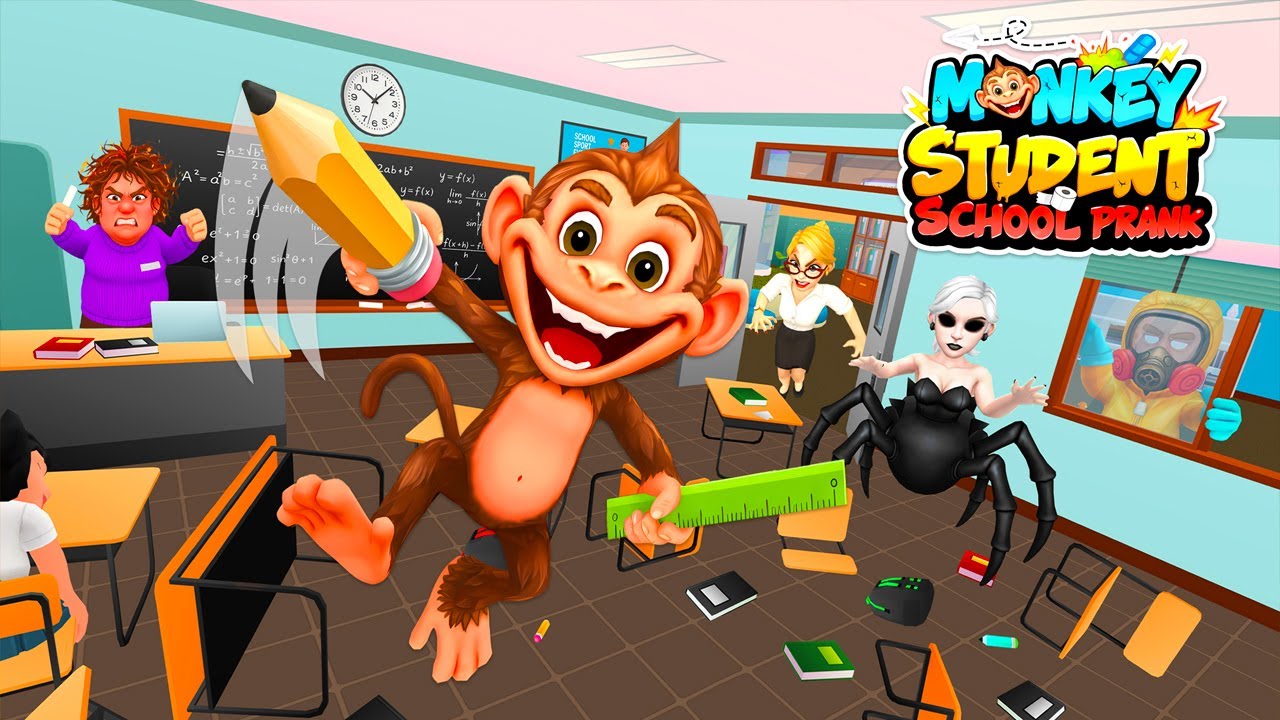 Monkey Student: геймплей школьного розыгрыша