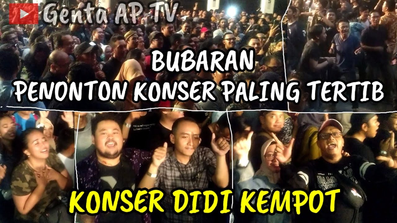 Edan, Penontonnya Tertib Banget Pas Bubaran Konser Didi Kempot, Nyanyi Lagu Pamer Bojo, Cendol Dawet