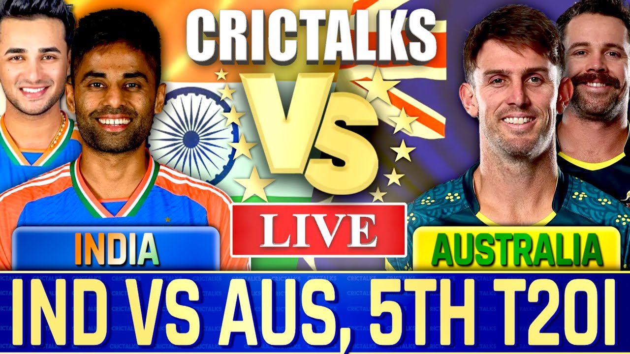 🔴 Live: IND vs AUS Live Match Today, 5th T20I, Live Cricket Scores, Commentary, India vs Australia