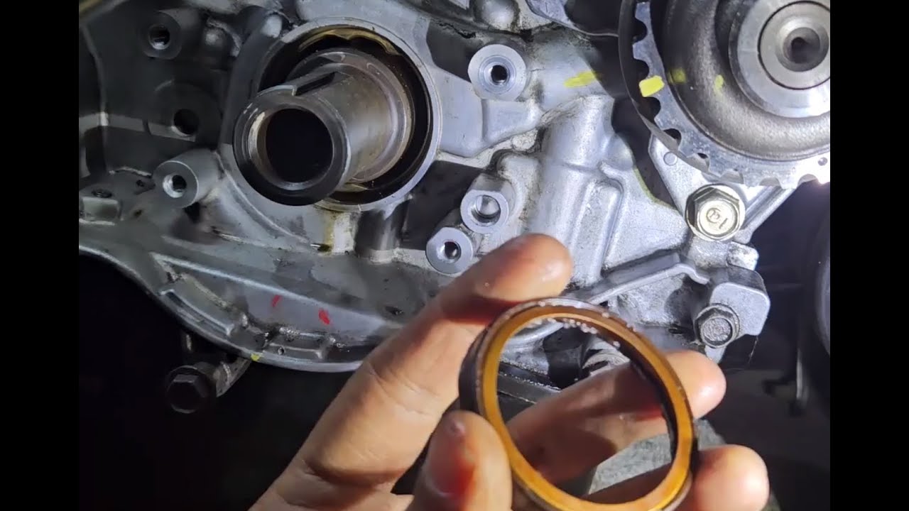 Honda Accord Timing Belt Step 15 — Removing Cam, Crank & Balance Shaft Seals
