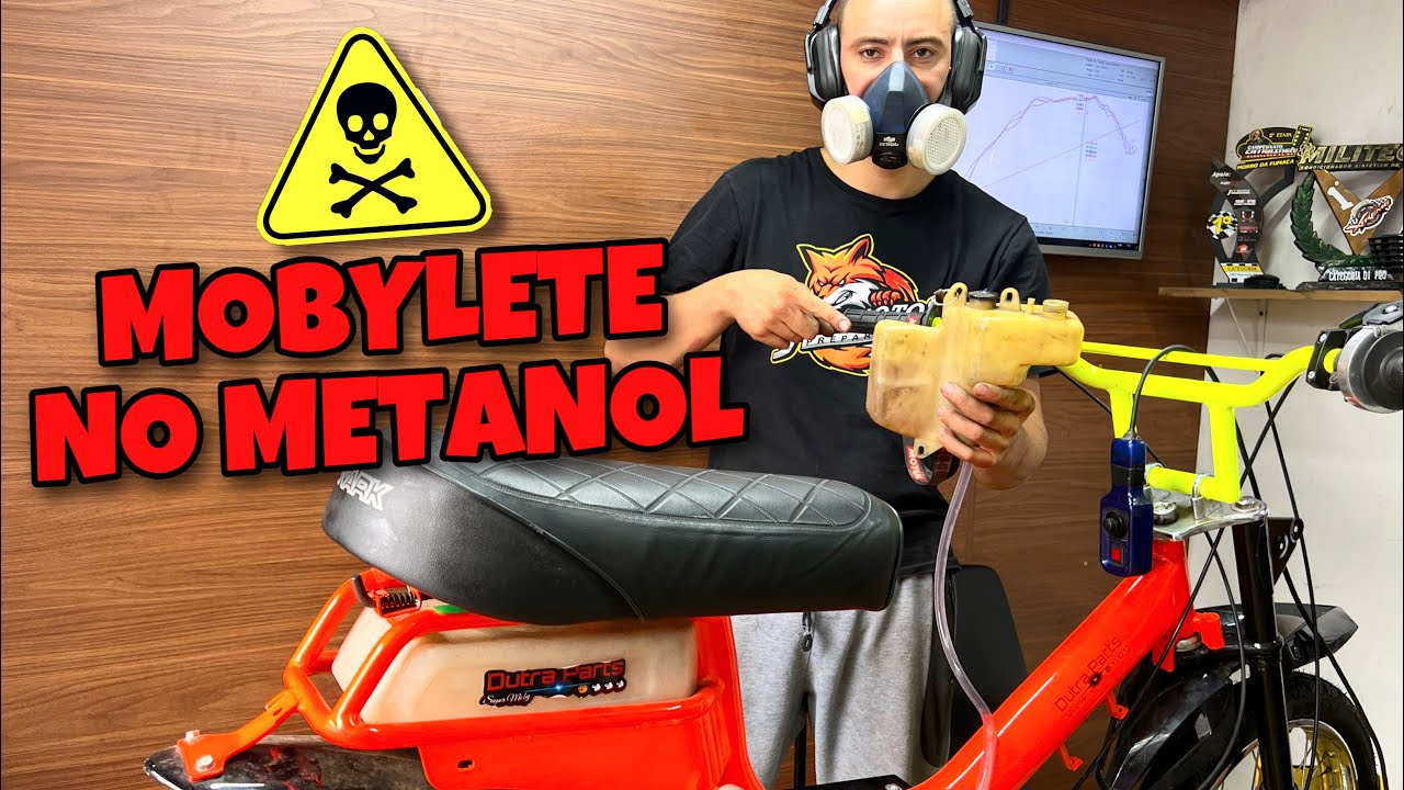 PASSEI A MOBYLETE PARA METANOL TESTE NO DINAMÔMETRO
