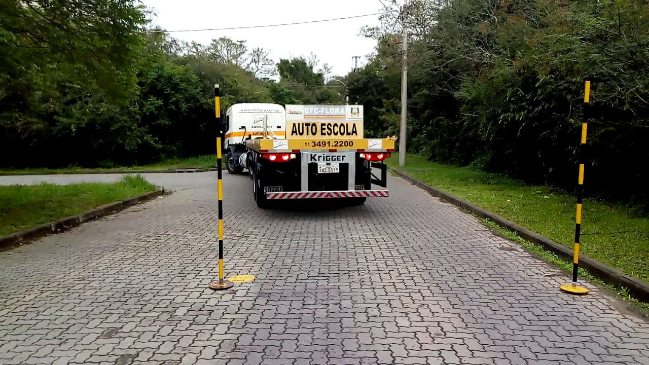 CFC Flora Guaíba, manobra carreta baliza (prancha)