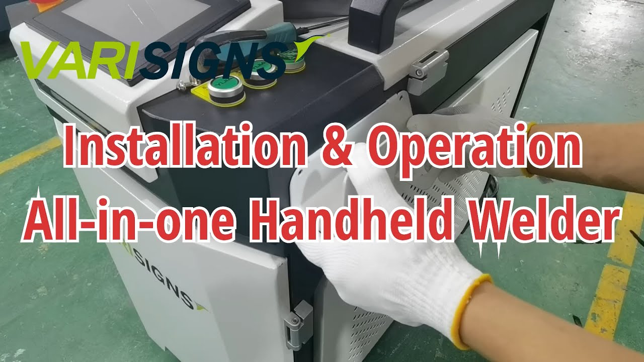 How to install and operate the fiber handheld welder all in one cutting and cleaning laser system.