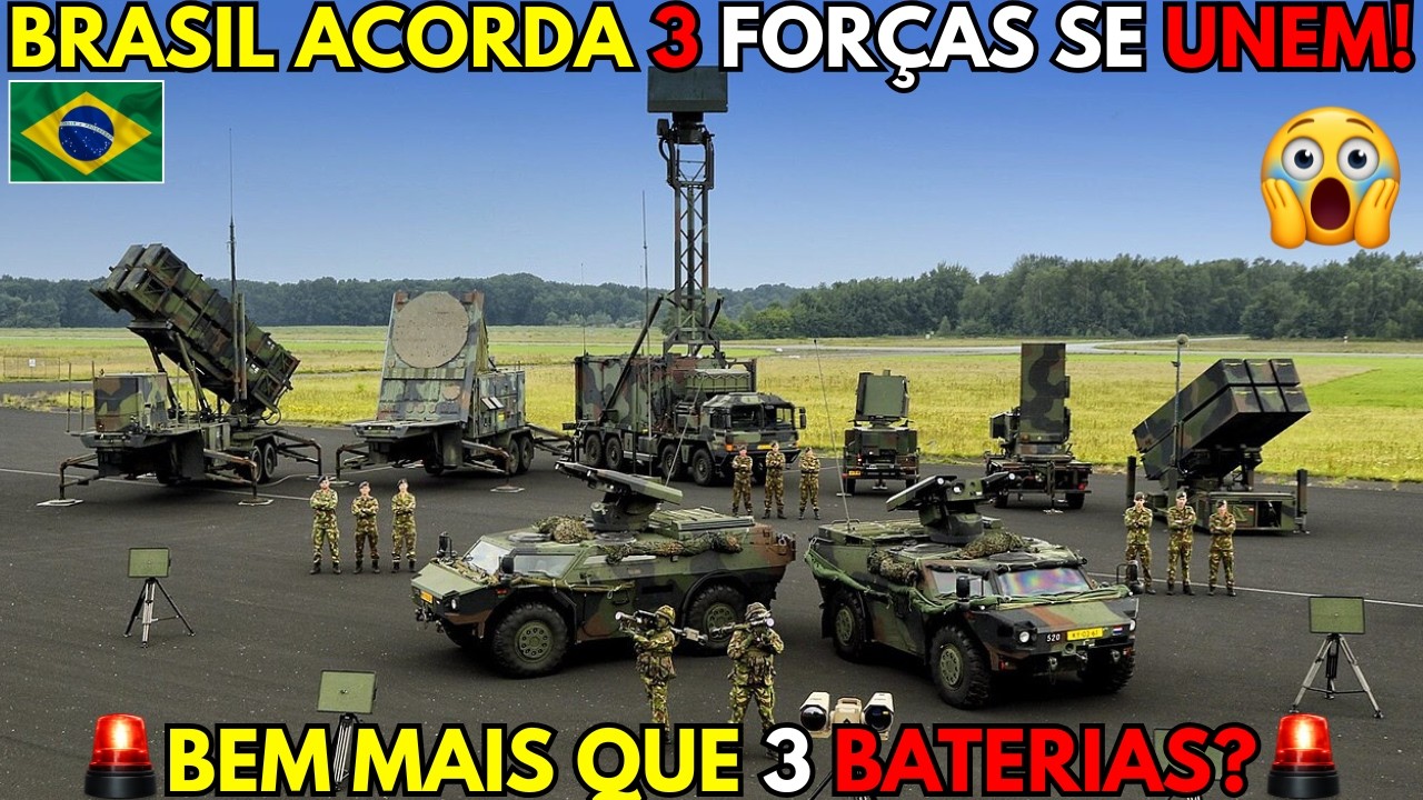 🚨 URGENTE: BRASIL ACORDA! 3 FORÇAS SE UNEM EM 4 MESES — SERÃO BEM MAIS DE 3 BATERIAS ANTIAÉREAS? 🔥