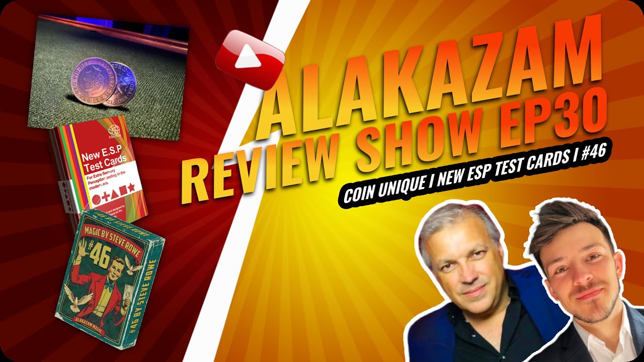 Alakazam Review Show Ep 30 I Coin Unique, New ESP Test Cards & Trick #46