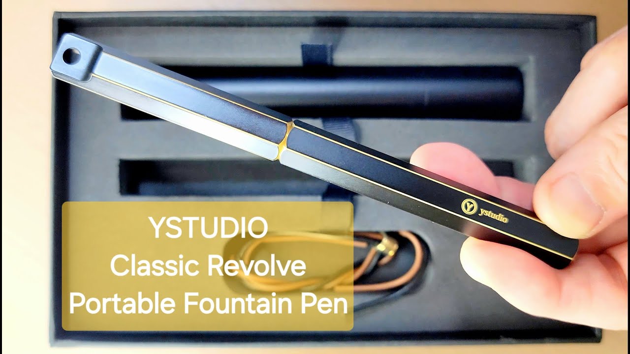YSTUDIO Classic Revolve - Portable Fountain Pen Unboxing in Taiwan 