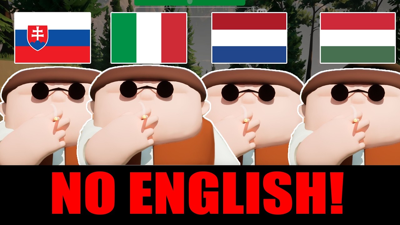 RV THERE YET? but we played using only our native languages! NO ENGLISH ALLOWED