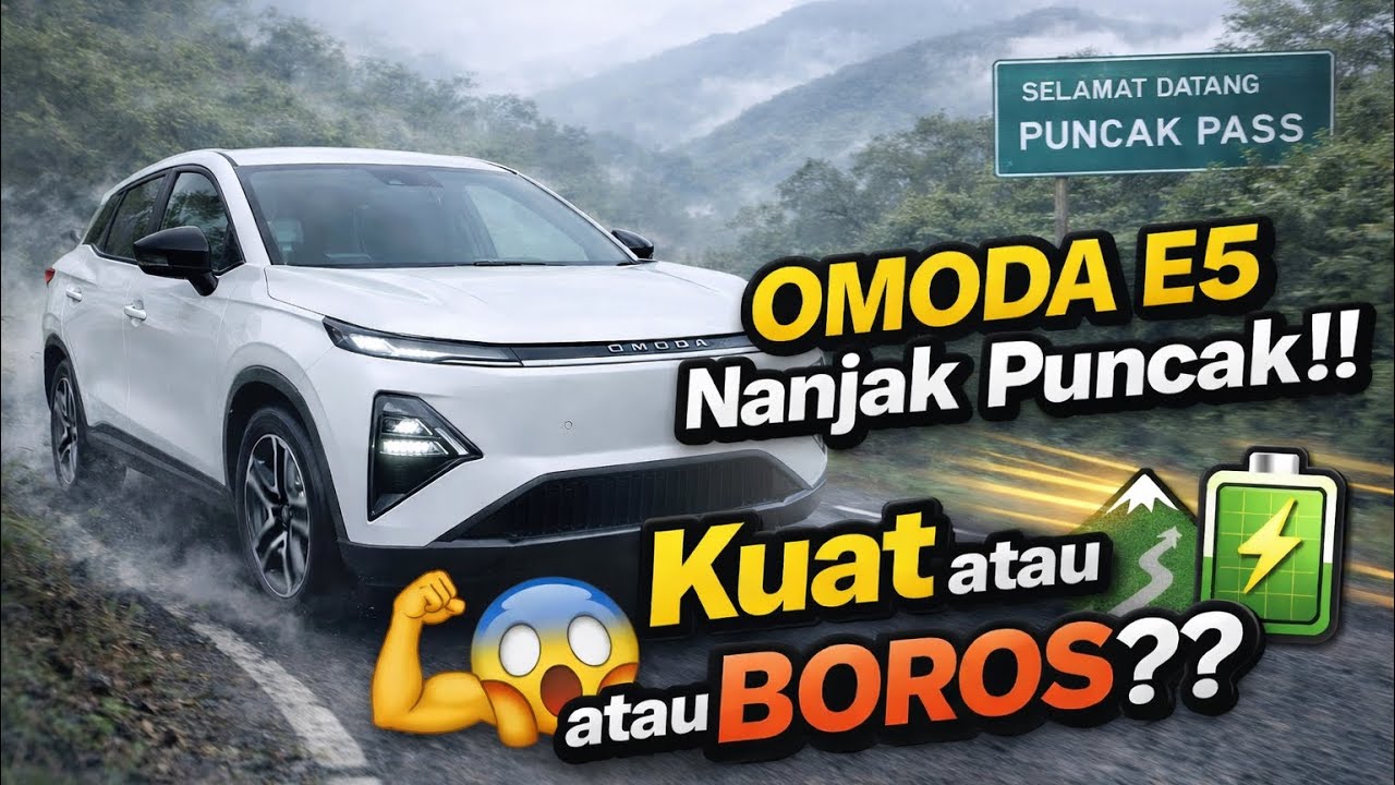 Chery Omoda E5 EV 2024 nanjak ke Puncak Bogor di 2026!! Kuat?? atau malah Boros??