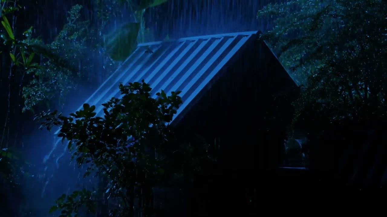 [Try Listening In 3 Minutes] To Sleep Instantly With Heavy Rain On Tent Roof & Strong Thunder Sounds
