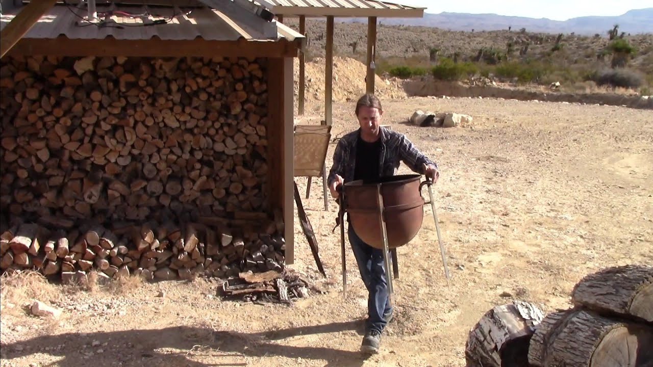off-grid homestead heat exchanger cook dinner and heat shower water at the same time
