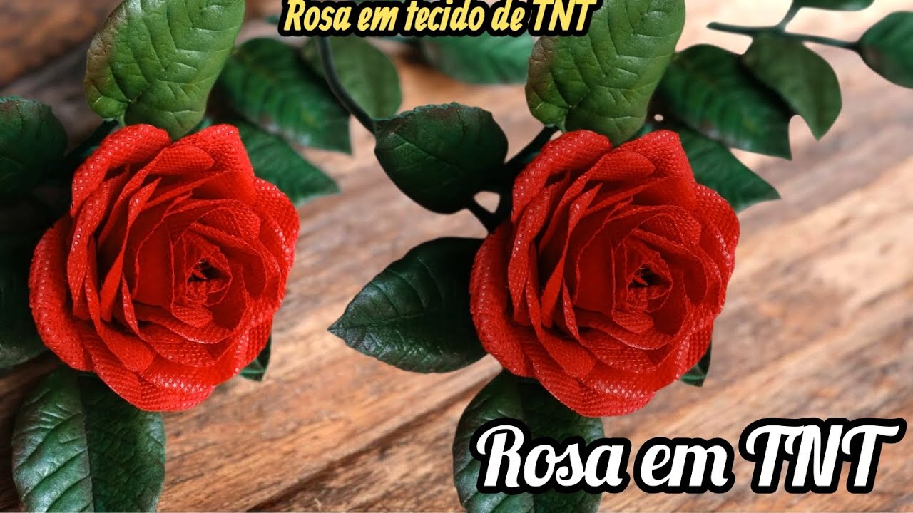 DIY como fazer Rosas em tecido de TNT. Fácil fácil de fazer...
