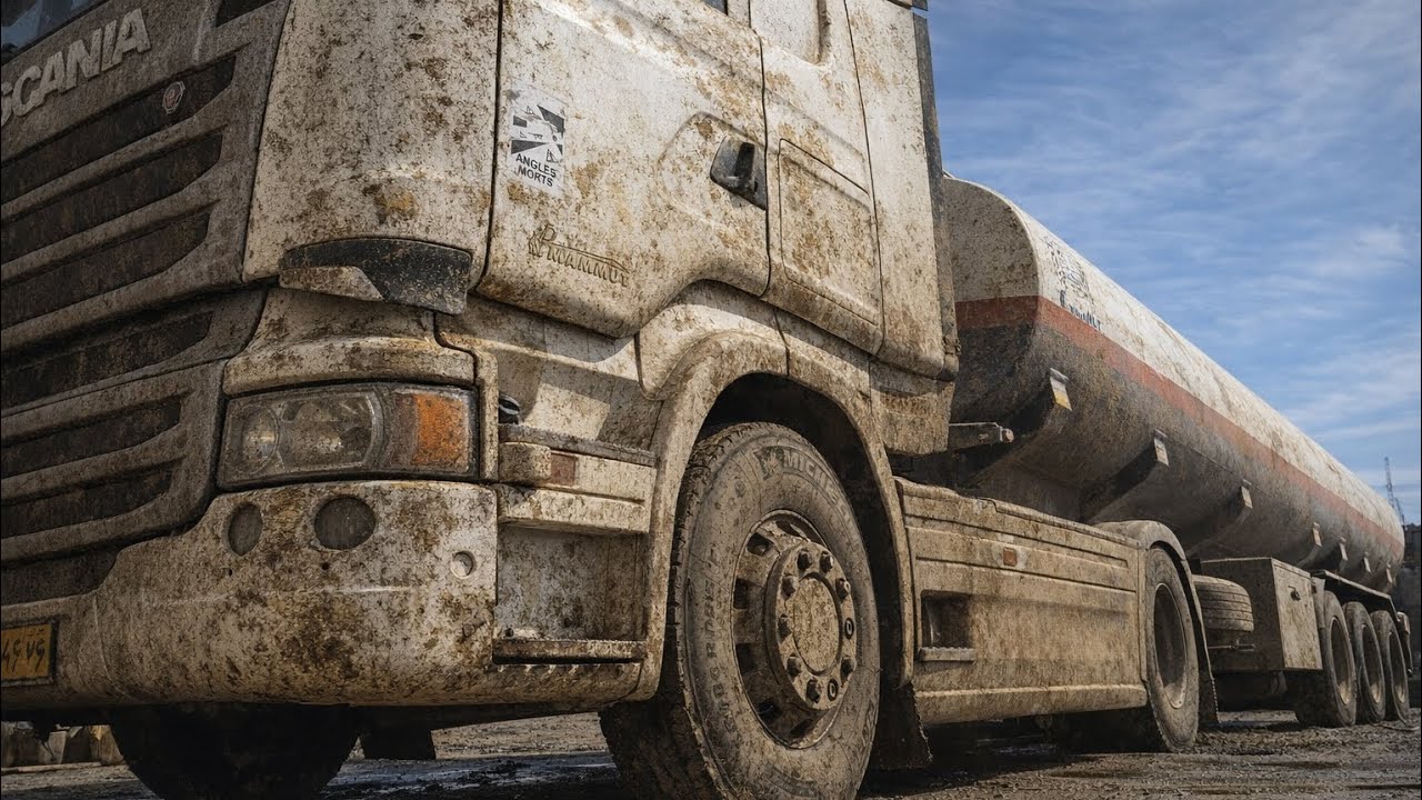 From Mud to Shine🤮: Professional Washing of Scania R450 Trucks 🚿🚛