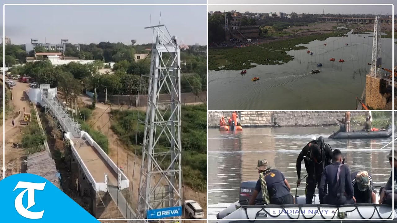 Morbi bridge collapse tragedy: Some bodies suspected to be lying on floor of Machchhu river