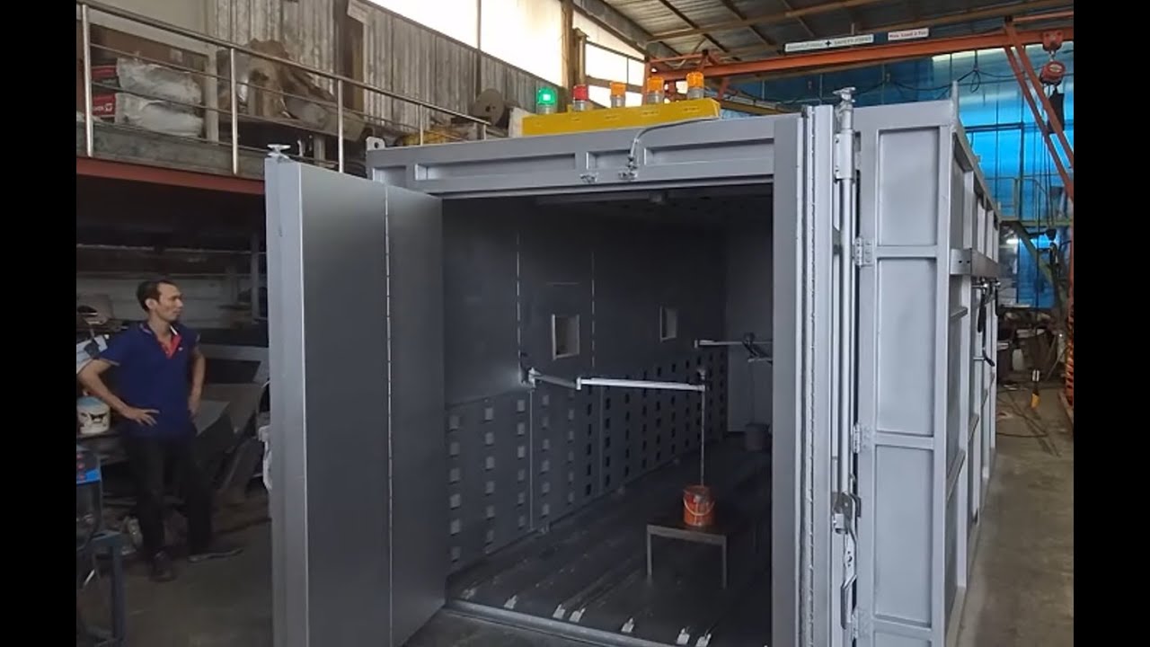 Drum 200 Liter drying - oven video