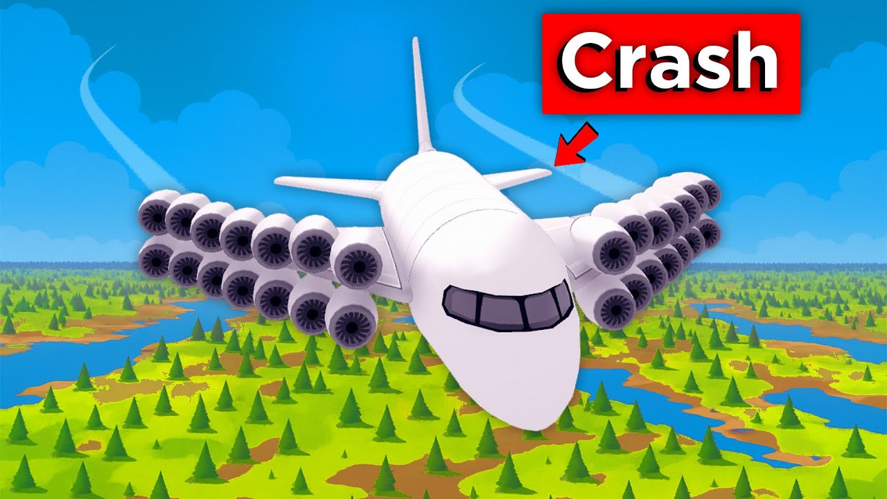 Un jeu où je dois construire un Avion sans qu’il se crash