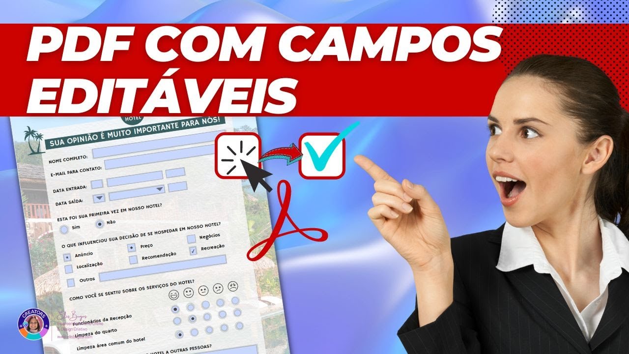 COMO ADICIONAR CAMPOS EDITÁVEIS EM PDF criado no CANVA - Tutorial PDFEscape 2024 - Passo a Passo