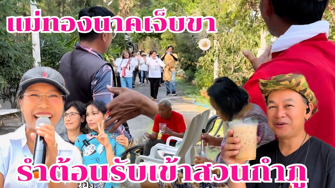 รำต้อนรับเข้าสวนกำภู แม่ทองนาคเจ็บขา #บ้านสวนกำภูEp1603