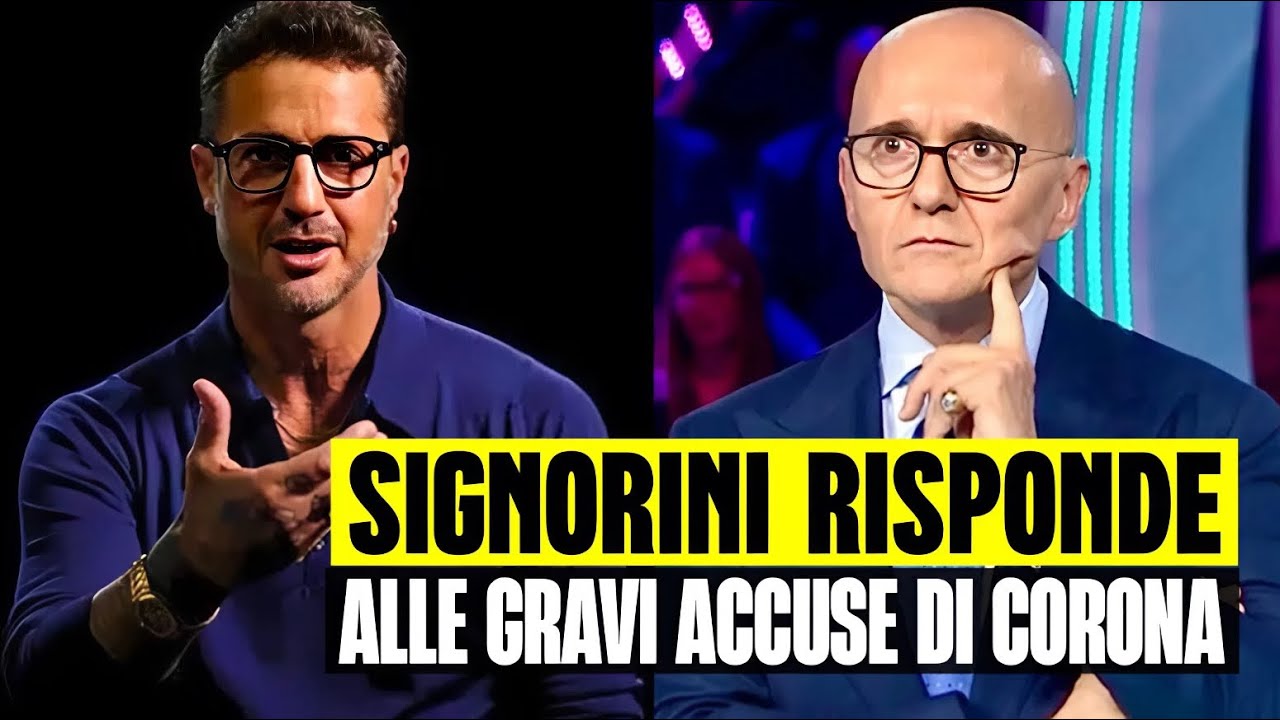 ALFONSO SIGNORINI RISPONDE ALLE GRAVI ACCUSE DI CORONA: 