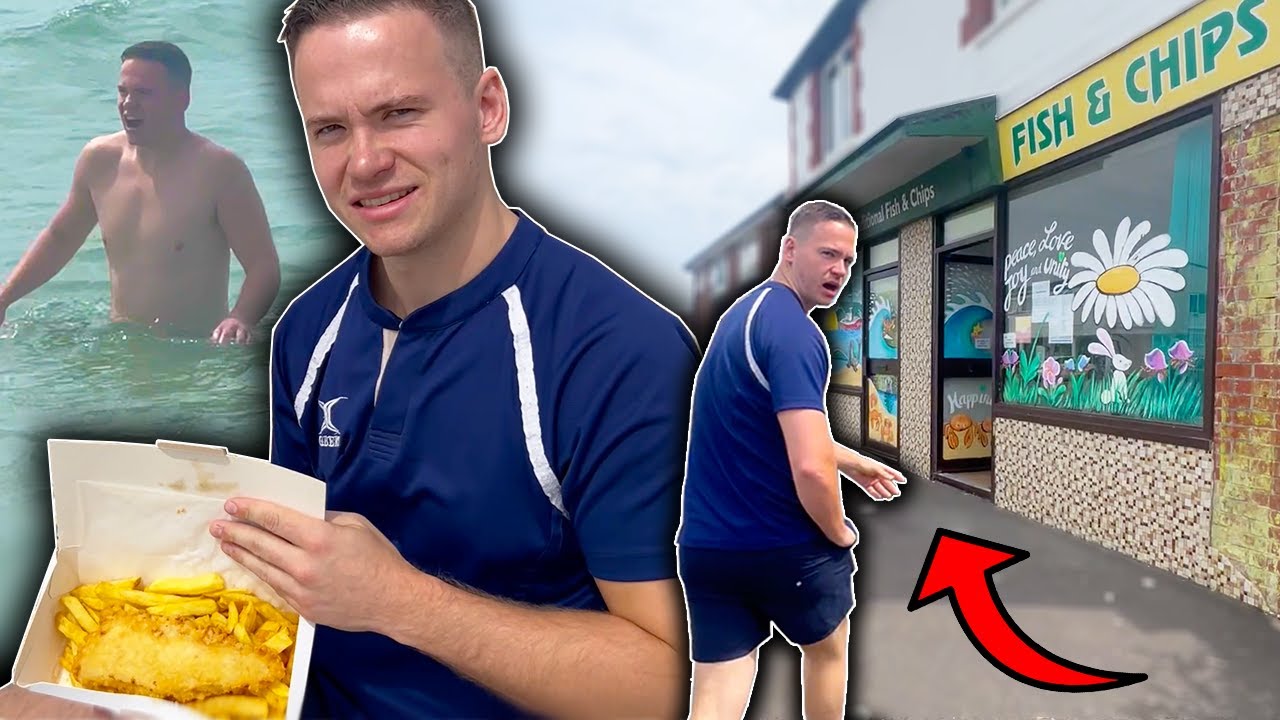 I Found This FISH & CHIPS Shop On The Way To The BEACH... | Mobys Seafood Restaurant 🇬🇧🐟🍟🏖️
