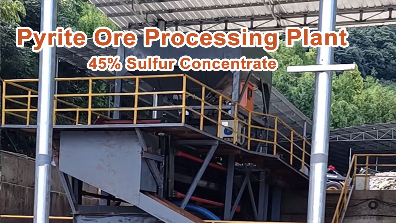 Pyrite Ore Processing Plant | Gravity Separation for 45% Sulfur Concentrate #miningequipment #pyrite