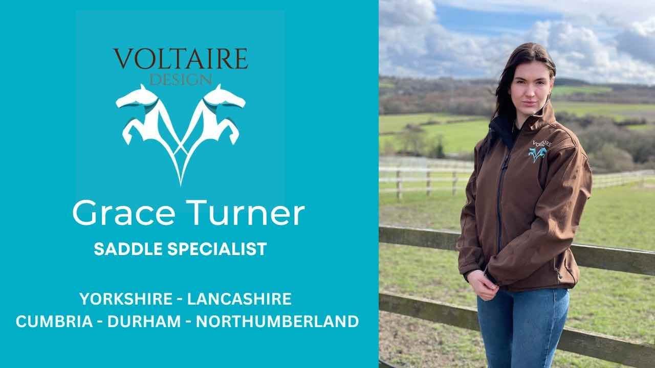 Voltaire Design saddle specialist Grace Turner