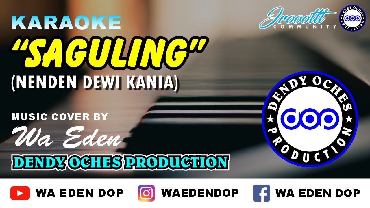 KARAOKE SAGULING - NENDEN DEWI KANIA │ MUSIC COVER BY WA EDEN