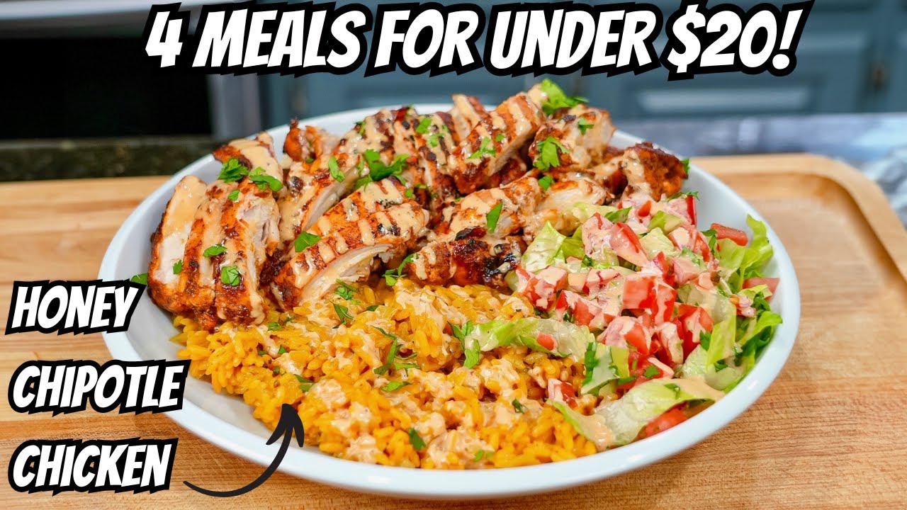 The Most Flavorful Meal For Under $20! (Honey Chipotle Chicken Recipe)