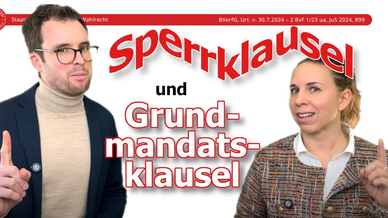 Sperrklausel und Grundmandatsklausel – Bundestagswahl 2025