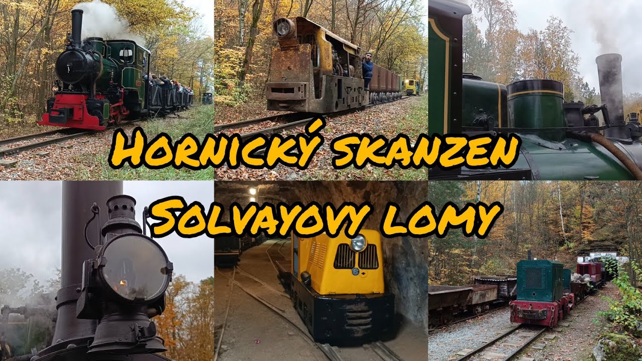 Hornický skanzen Solvayovy lomy, zakončení sezony 2024, parní lokomotiva Bronihlda