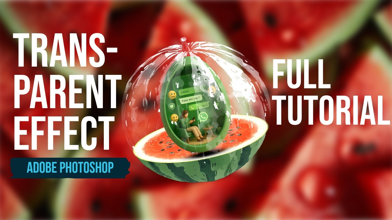 Transparent Fruit In Photoshop | Photoshop Me Transparent Effect | Full Tutorial With Easy Step
