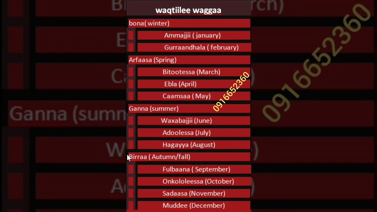 Waqtiilee waggaa