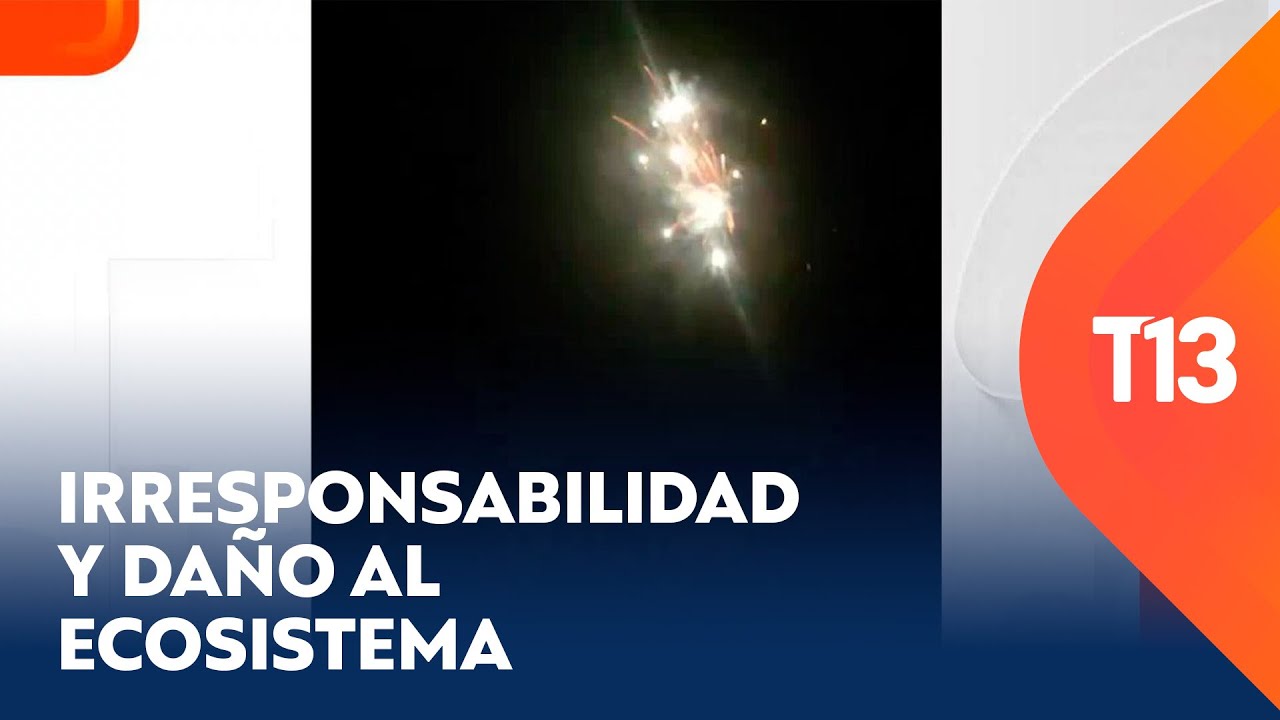 Fuegos artificiales y camioneta en playa Ritoque: Denuncian irresponsabilidad y daño al ecosistema